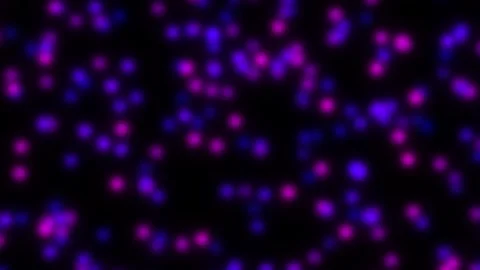 Soft focus vibrant glowing particles on black background Vídeo Stock 321434240