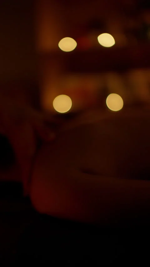 Soft-focused view of a serene spa environment with ambient lighting. Ambient Spa Stock Footage 267769400