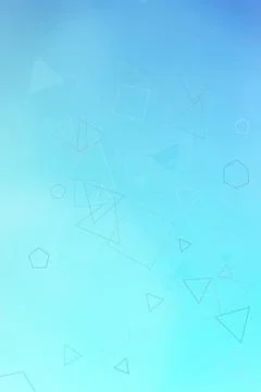 Soft geometric abstract background with thin outline triangles and hexagons.. Illustrazione stock