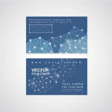 Soft geometric background design for business card Stock Illustration