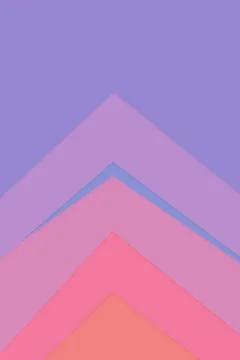 A soft geometric composition of overlapping chevrons in gentle pastel hues .. Stock Illustration