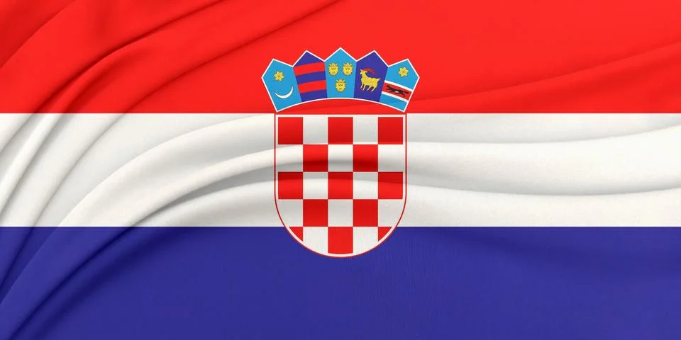 Soft geometric flag wave loop Stock-Fotos