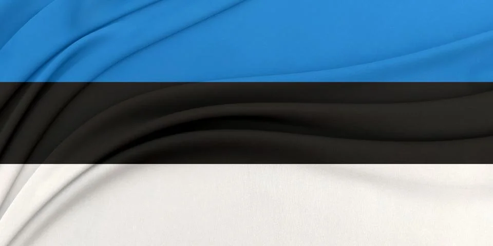 Soft geometric flag wave loop Stock-Fotos