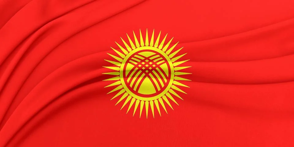 Soft geometric flag wave loop Stock-Fotos