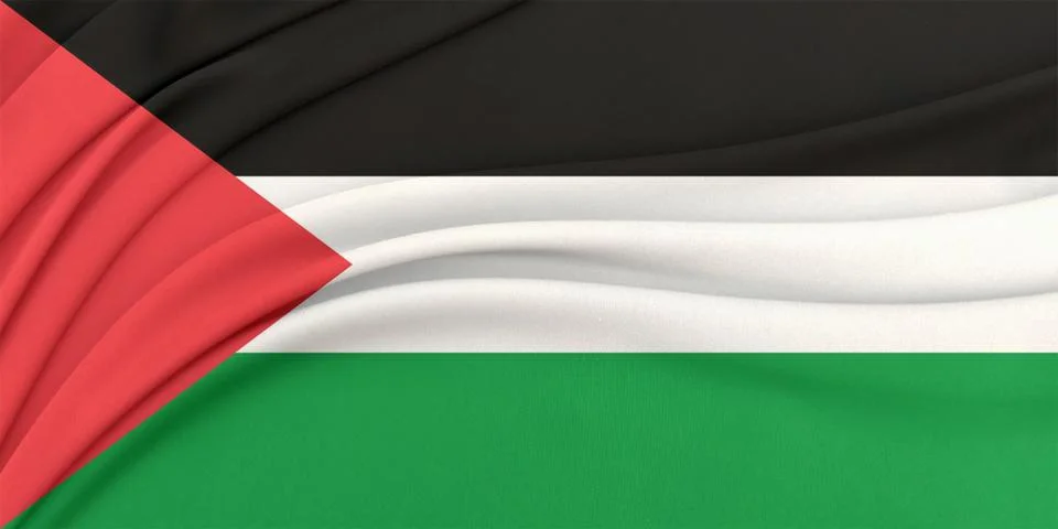 Soft geometric flag wave loop Stock-Fotos