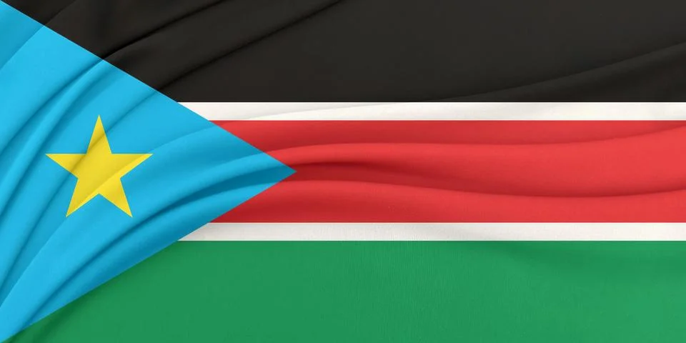 Soft geometric flag wave loop Stock-Fotos