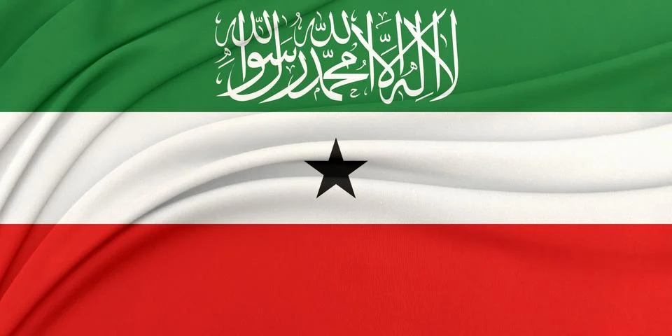 Soft geometric flag wave loop Stock-Fotos