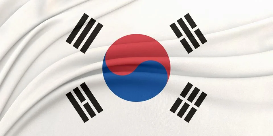 Soft geometric flag wave loop Stock-Fotos