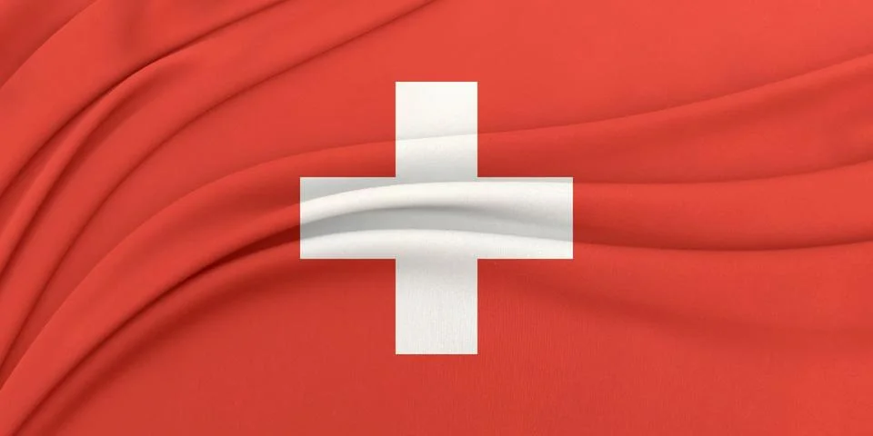 Soft geometric flag wave loop Stock-Fotos
