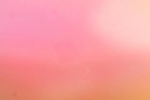 Soft geometric shapes float on a smooth pink to peach gradient backdrop, cr.. Stock Illustration