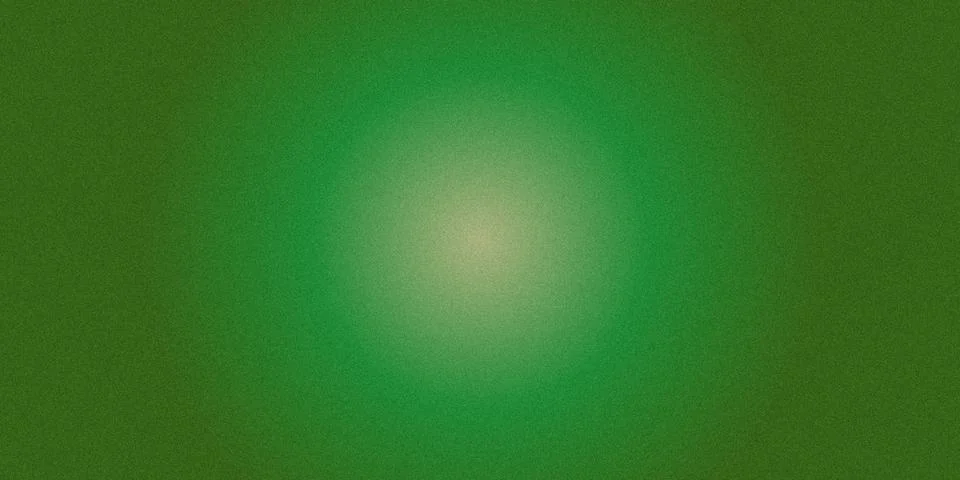Soft glow of a distant light source against a greenish haze 库存插图