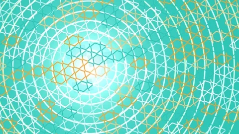 Soft Glowing Auric Light Rings Motion Stockbeeldmateriaal 340959775
