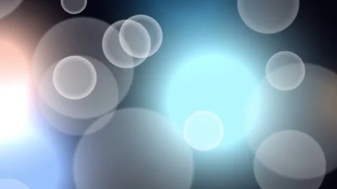 Soft Glowing Blue and White Bokeh Lights Motion Background Stock Footage 330719790