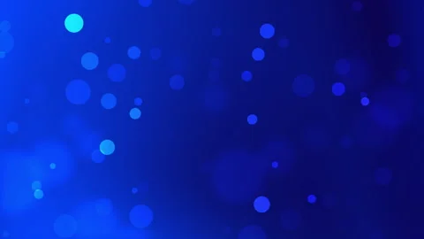 Soft glowing bokeh lights over deep blue gradient background Stock Footage 314940174