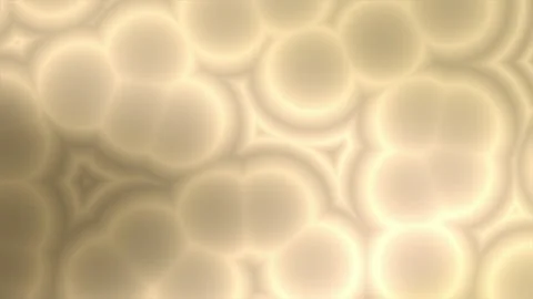 Soft, glowing circles float in warm, dreamy tones 库存影片 333619969