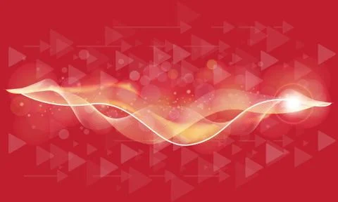 Soft glowing colored bokeh or abstract cosmic background with sparkling arrows Stock Illustration