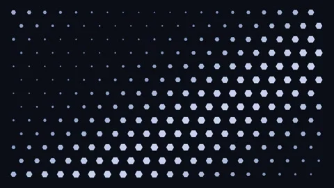 Soft Glowing Hexagon Background Seamless Loop 4K Stock Footage 328310167