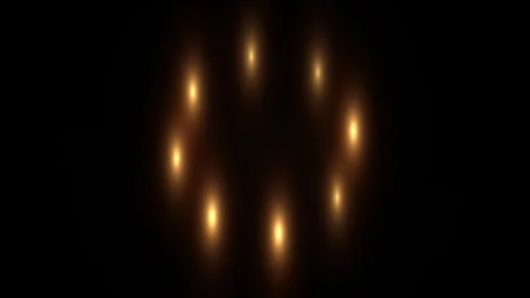 Soft glowing lights arranged in a circular pattern in Stock Footage 338171579