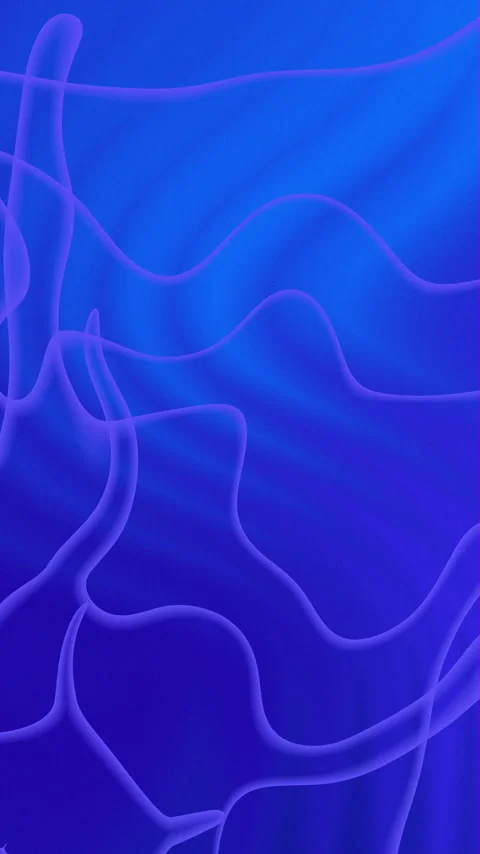Soft glowing lines ripple across deep blue gradients 動画素材 333466505