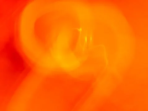 Soft Glowing Orange Abstract Curved Light Texture Ilustração Stock
