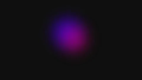 A soft glowing orb of vibrant purple and blue light on a deep black backgroun Vídeos de archivo 339619418