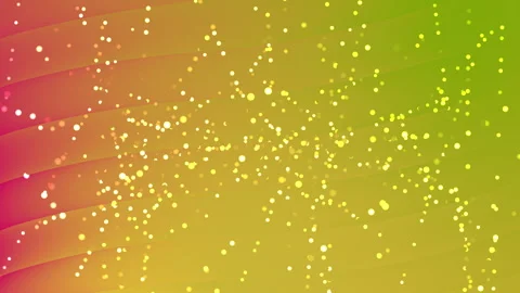 Soft glowing particles drift across a radiant gradient Stock Footage 337086780