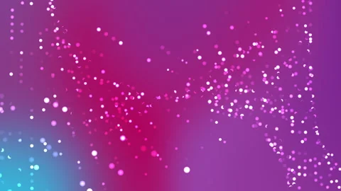 Soft glowing particles swirl in vibrant gradient hues 库存影片 333843242