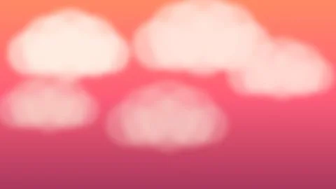 Soft glowing pink cloud shapes on gradient background Stock Illustration