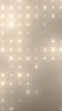 Soft glowing white lights forming gentle dotted grid pattern on warm beige .. Stock Illustration