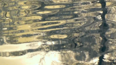 Soft gold lazy reflections in calm water 스톡 동영상 38515244
