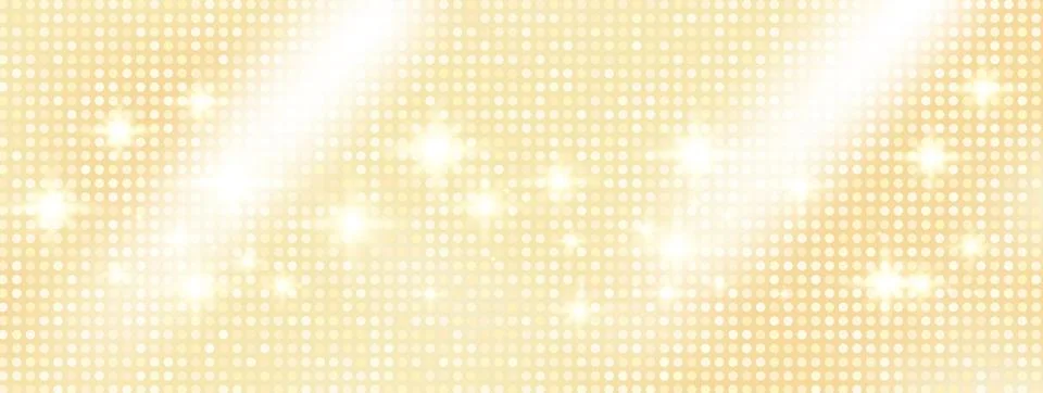 Soft golden gradient glitter background with beige sequin dots and champagne Stock Illustration