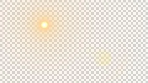 Soft Golden Optical Flare on Warm Peach Background Illustration