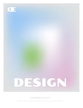 Soft gradient abstract design poster. Vector illustration Stock Illustration