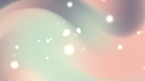 Soft Gradient Abstract Waves with Glowing Bokeh Light Effect Stock Footage 304236397