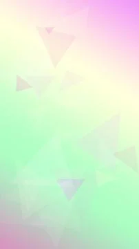 A soft gradient backdrop with translucent geometric triangles in pastel pin.. Stock Illustration