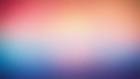 Soft gradient background blending red, orange, and blue hues with a grainy .. Stock Illustration