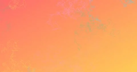 Soft gradient background orange yellow with delicate abstract line patterns.. Illustrazione stock