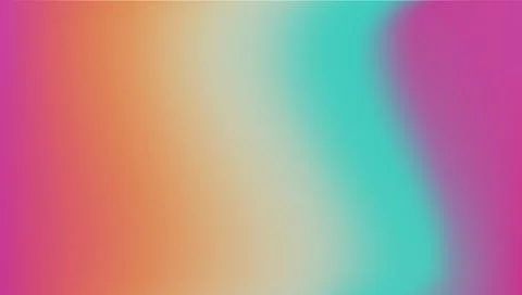 Soft gradient background with pink orange teal and cream colors abstract Stock Illustration