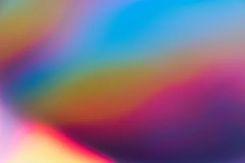 Soft gradient background with Smooth Blurred holographic iridescent colors Stock Photos