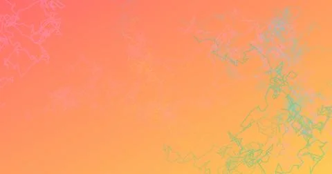 Soft gradient background with warm orange and pink hues featuring delicate .. Illustrazione stock