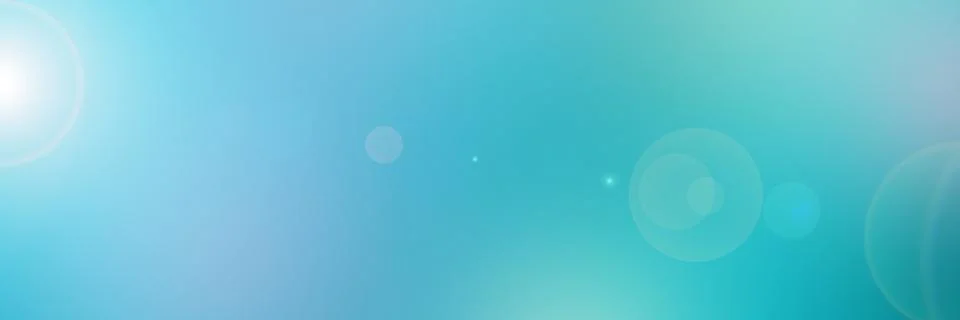 Soft gradient Banner with Smooth Blurred blue and turquoise colors Stock Illustration