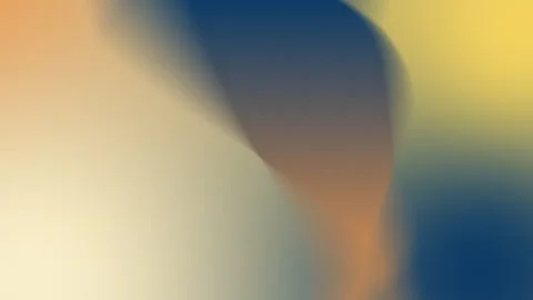 Soft gradient blend of blue, orange, and yellow hues. Seamless loop background. Stock Footage 300840243