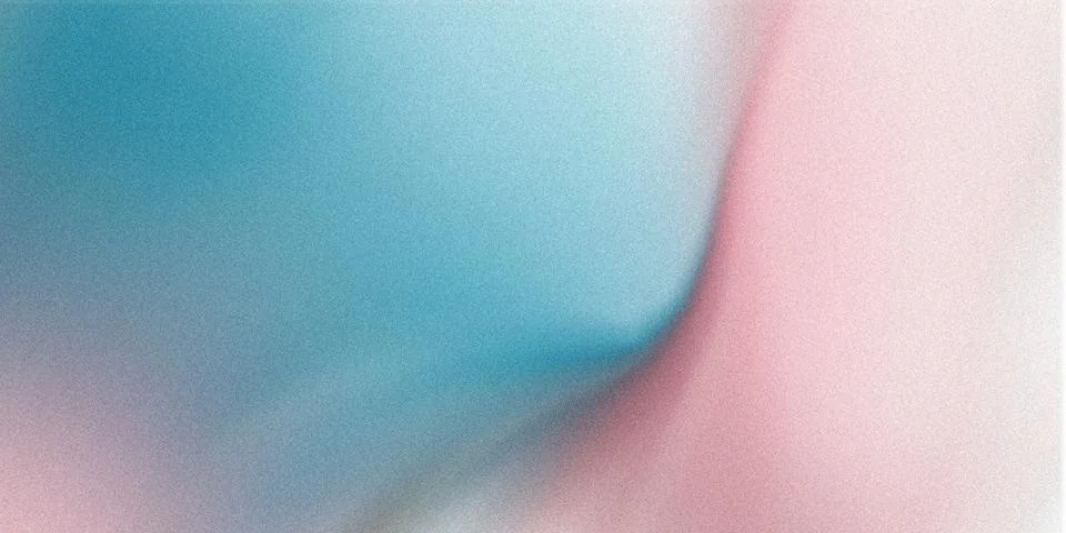 Soft gradient blend of teal and pink with subtle grain texture overlay Stock Illustration