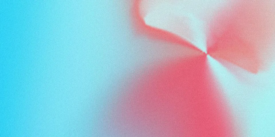 Soft gradient blend of teal and pink with subtle grain texture Stock Illustration
