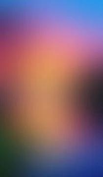 Soft gradient blends hues across the frame. Vibrant orange meets deep purpl.. Stock Illustration