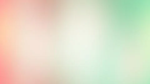 Soft gradient blends pink, peach, mint, and white hues. Warm tones evoke ca.. Stockillustratie