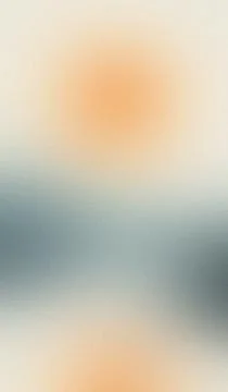 Soft gradient blends warm orange with cool gray tones. Abstract blur evokes.. Stock Illustration
