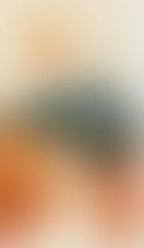 Soft gradient blends warm orange with cool gray tones. Texture feels like b.. Stock Illustration