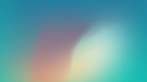 Soft gradient with blurred pastel hues of teal, pink, and orange. Seamless loop Видео 309058803