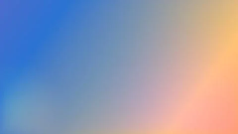 Soft gradient flows from blue to warm orange. Smooth transition blends sky .. 库存插图